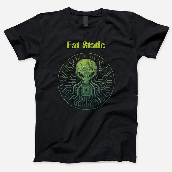 EAT STATIC - ALIEN PSYCHEDELIC BLEND ARTWORK LIVE 2025 T-SHIRT