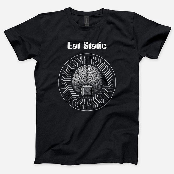 EAT STATIC - BRAIN T-SHIRT LIVE 2025 SHORT SLEEVE VERSION