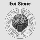 EAT STATIC - BRAIN T-SHIRT LIVE 2025 SHORT SLEEVE VERSION
